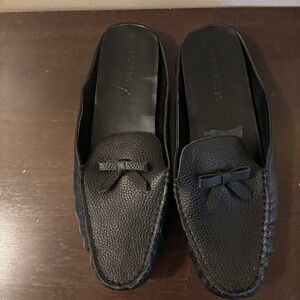 Aerosoles Bowie Bowtie Black Driving Mules Size 9